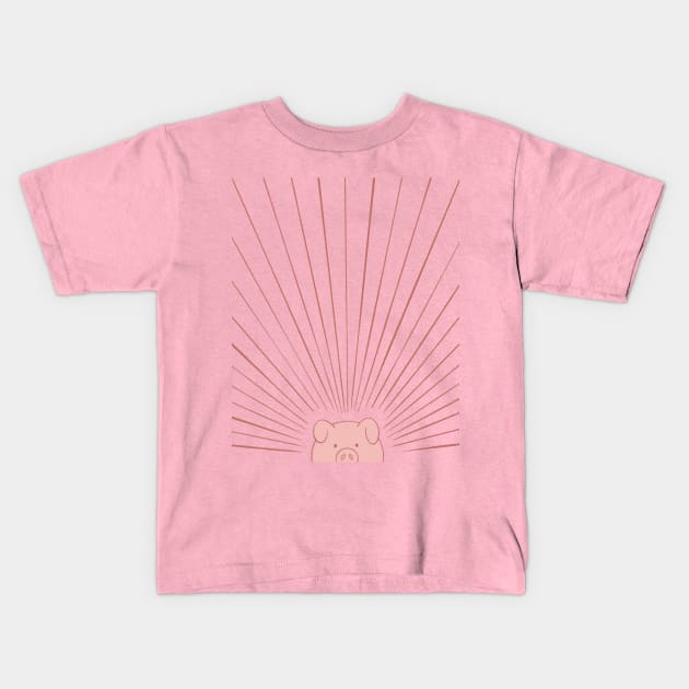 Good Morning Son - Piggy Kids T-Shirt by Chewbarber